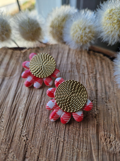 Boucles "Fanny" Vichy ❤️ or.
