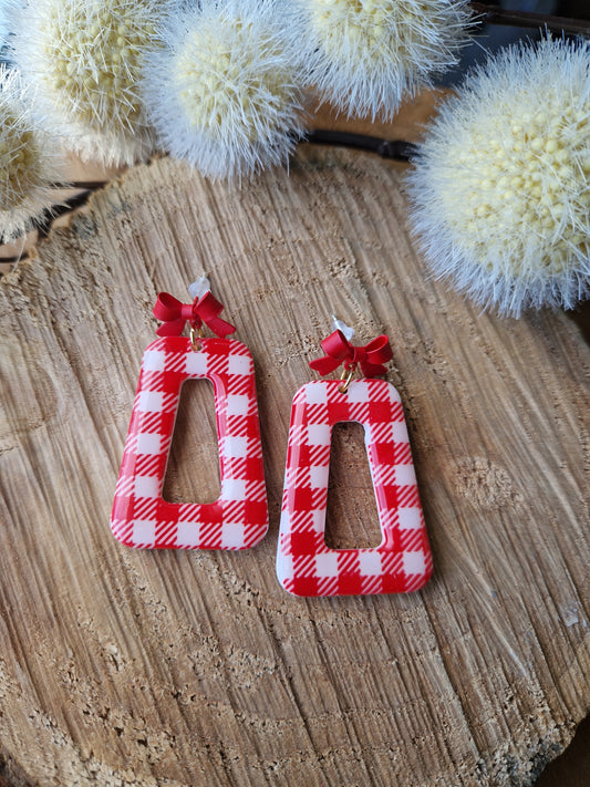 Boucles "Sophia" Vichy ❤️🎀