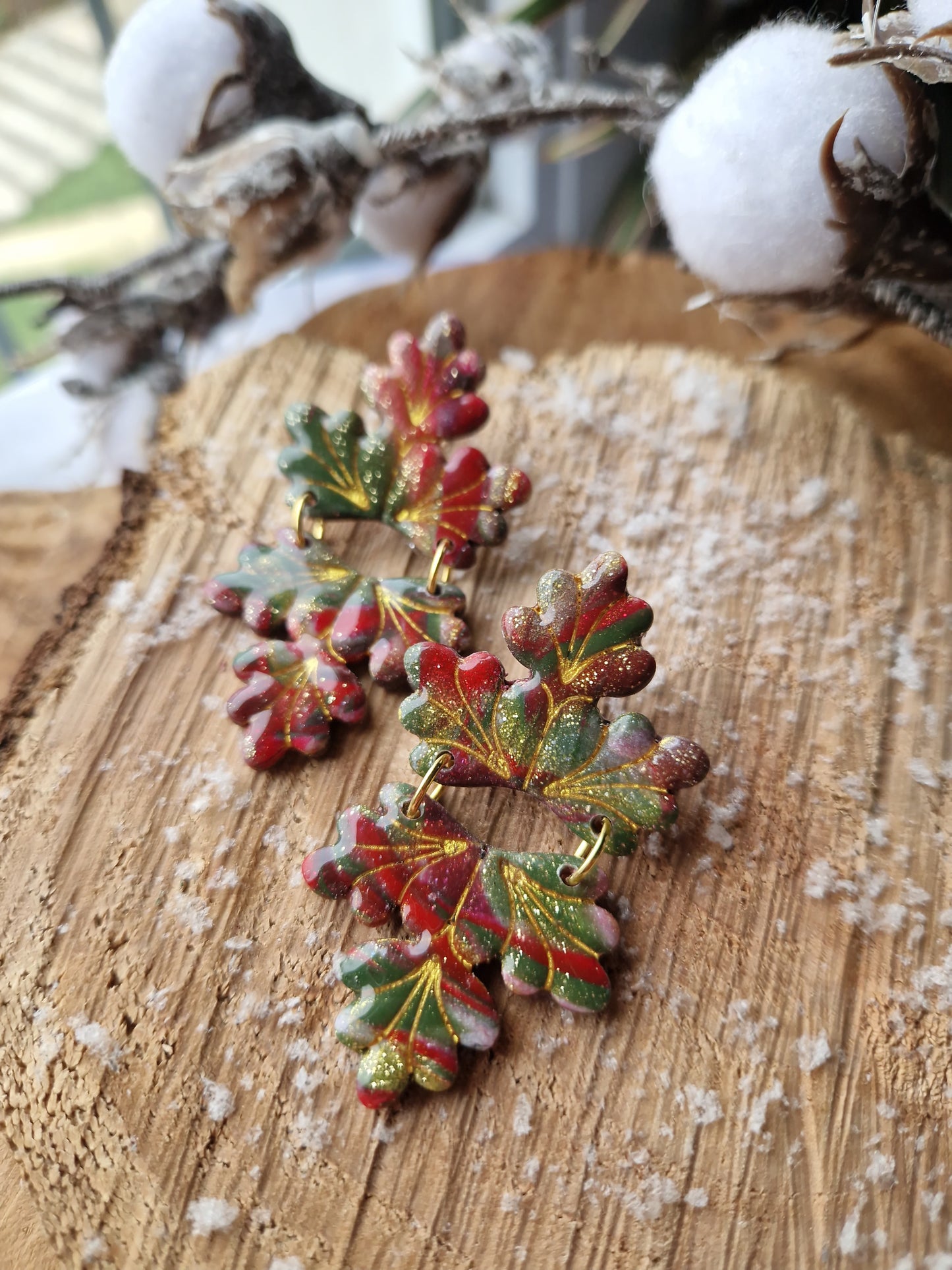 Boucles "Feuillage".
