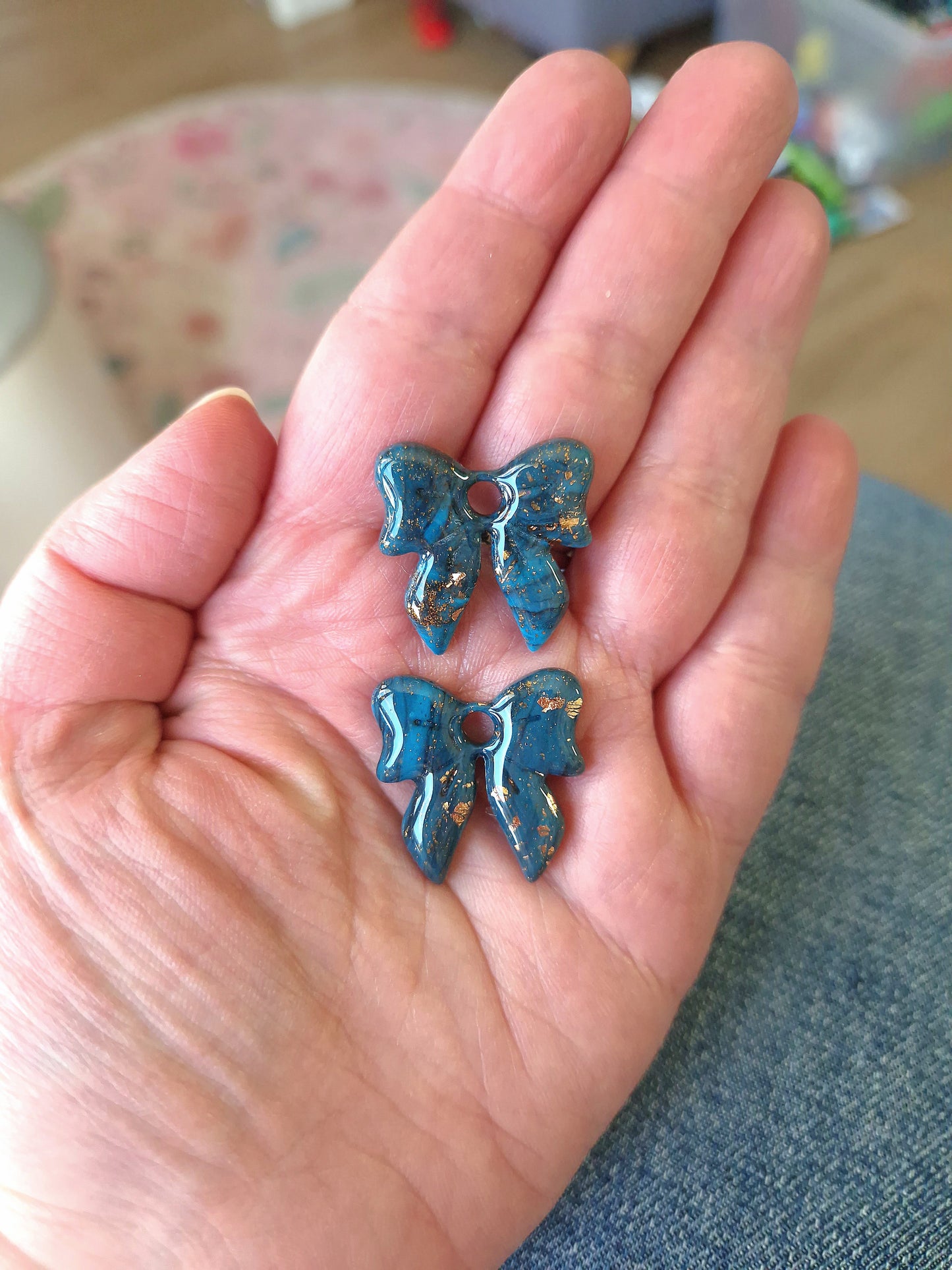 Pampilles anti gaspi Turquoise 🩵 (vendues sans créoles) finition brillante.