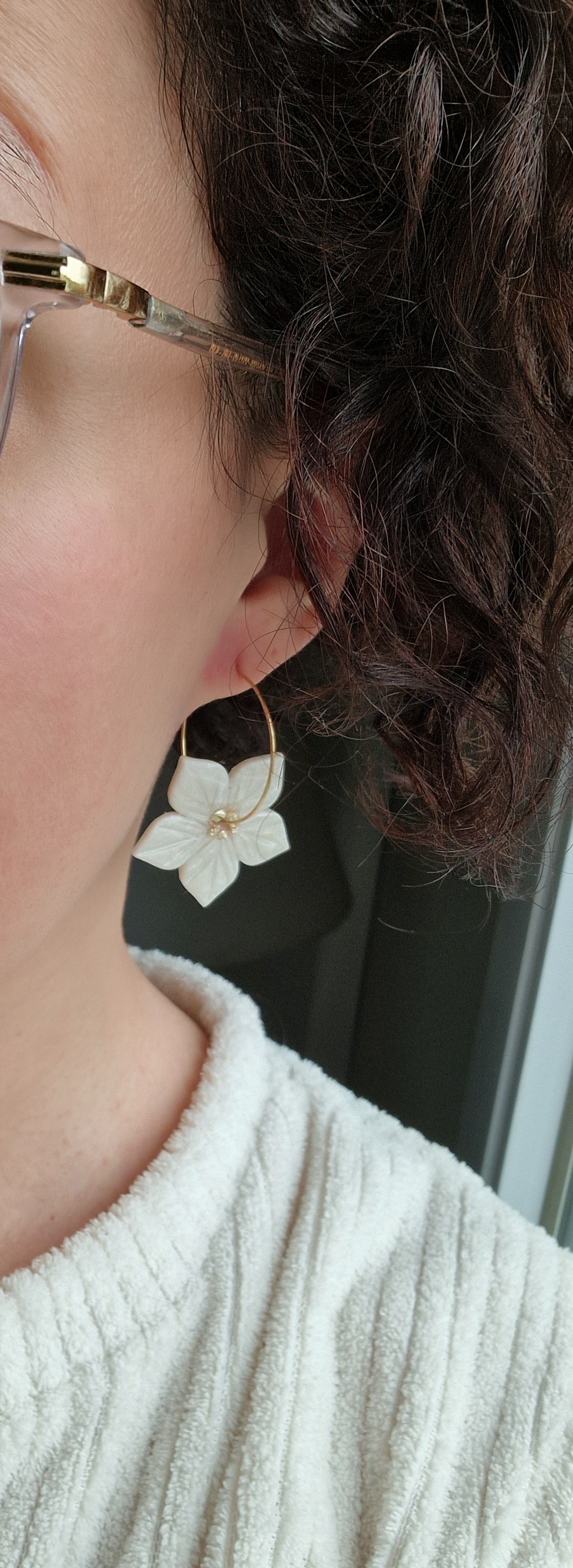 Boucles "Fleurs de Noël"