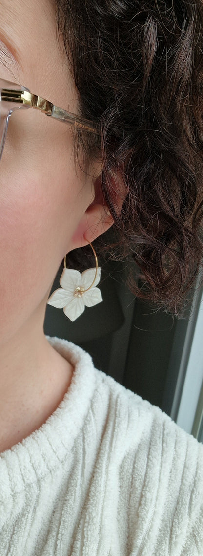 Boucles "Fleurs de Noël"