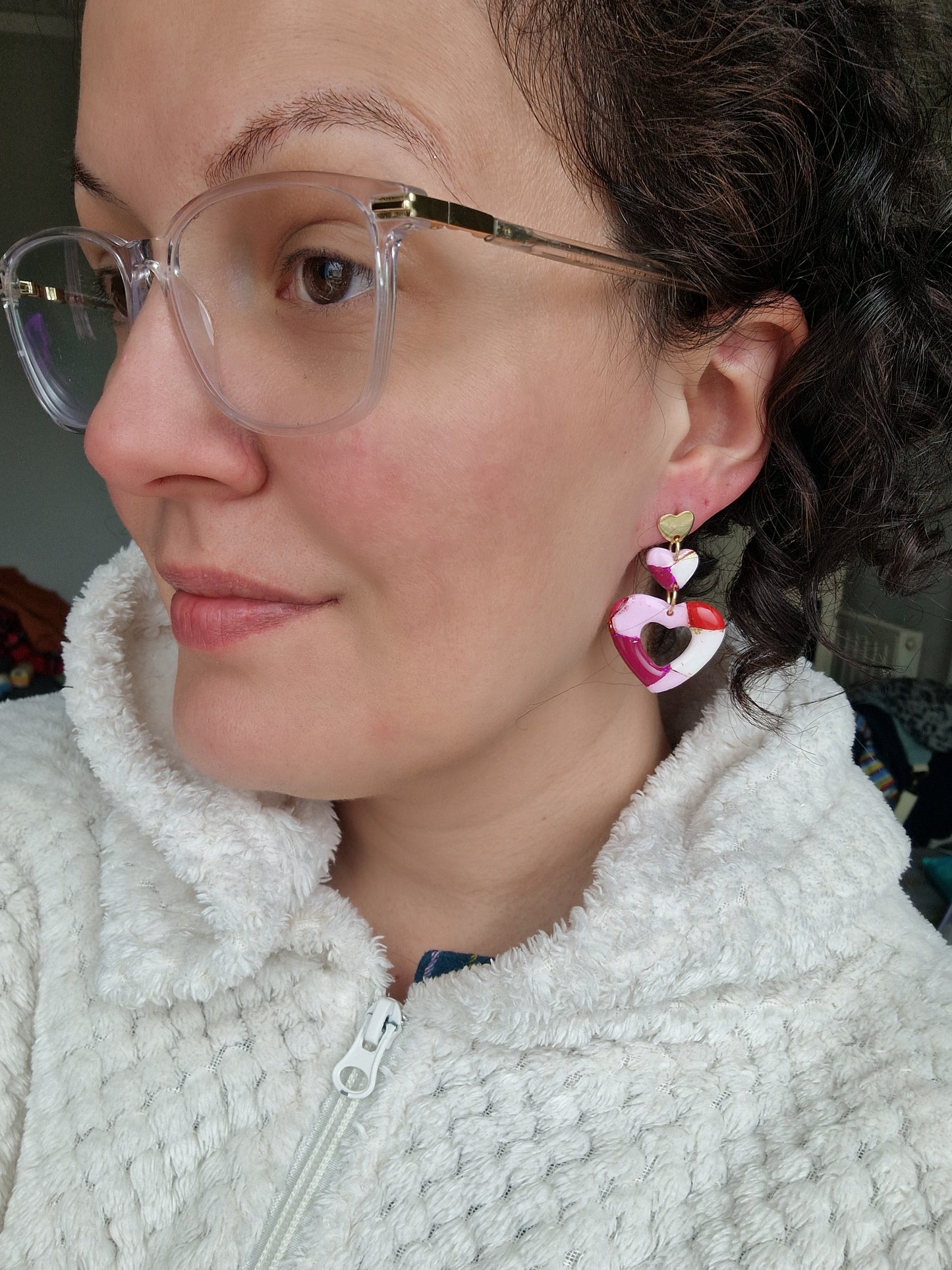 Boucles "Trio de 🩷"