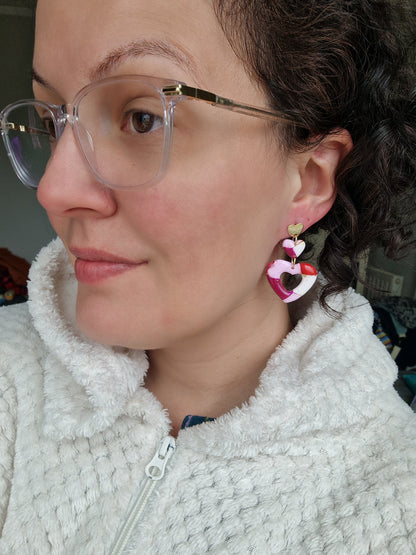Boucles "Trio de 🩷"