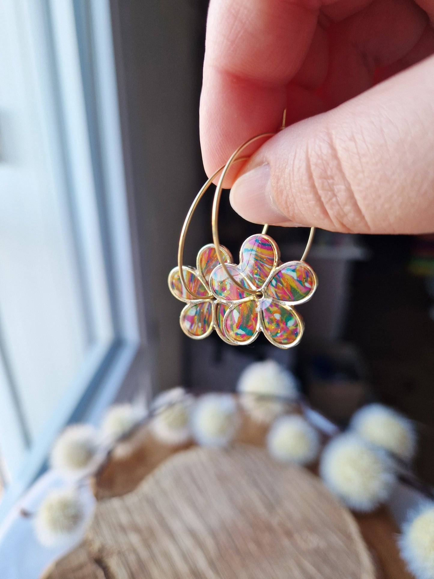 Boucles "Flora" 🌸