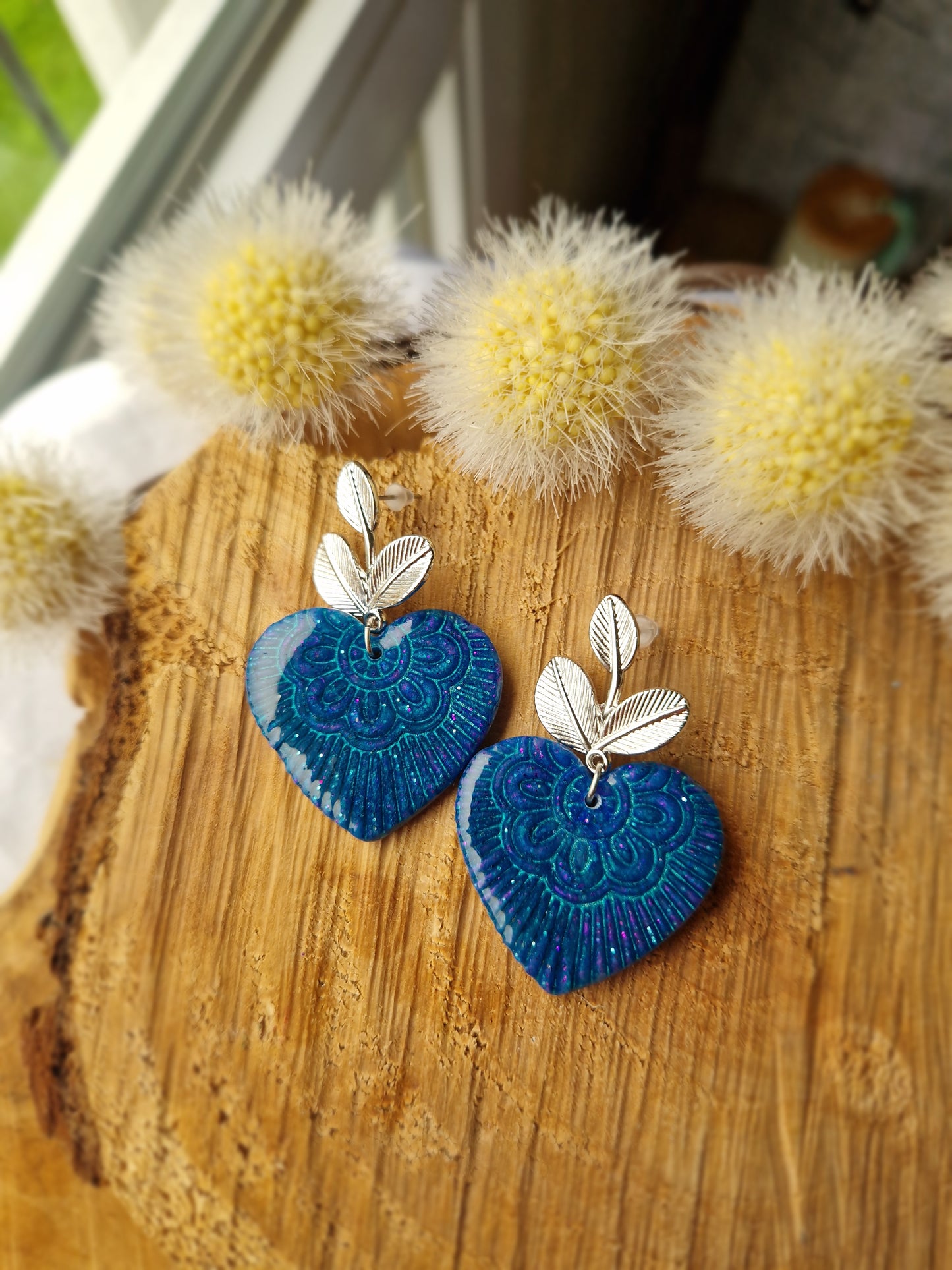 Boucles "Coeur mandala"