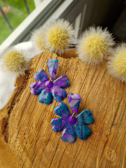 Boucles "Fleurs pétale"