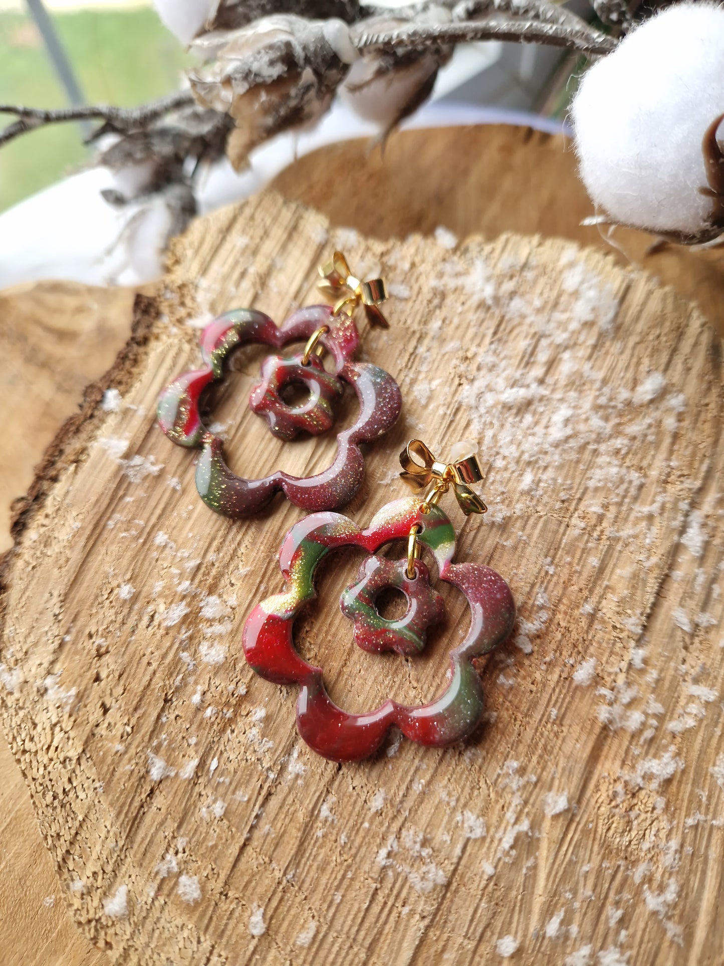 Boucles "Duo de fleurs 🌸"
