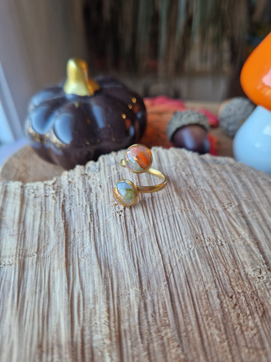 Bague ajustable "Couleurs d'automne 🐿🍂🦊🍁".