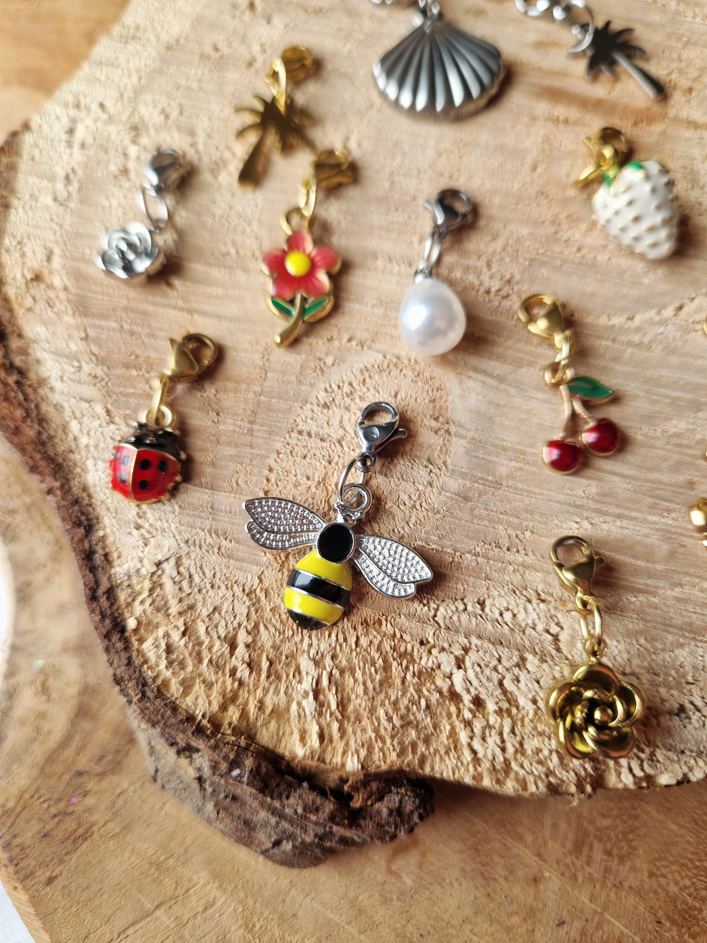 Charms breloque printemps / été 🐞🐝🐚🌸