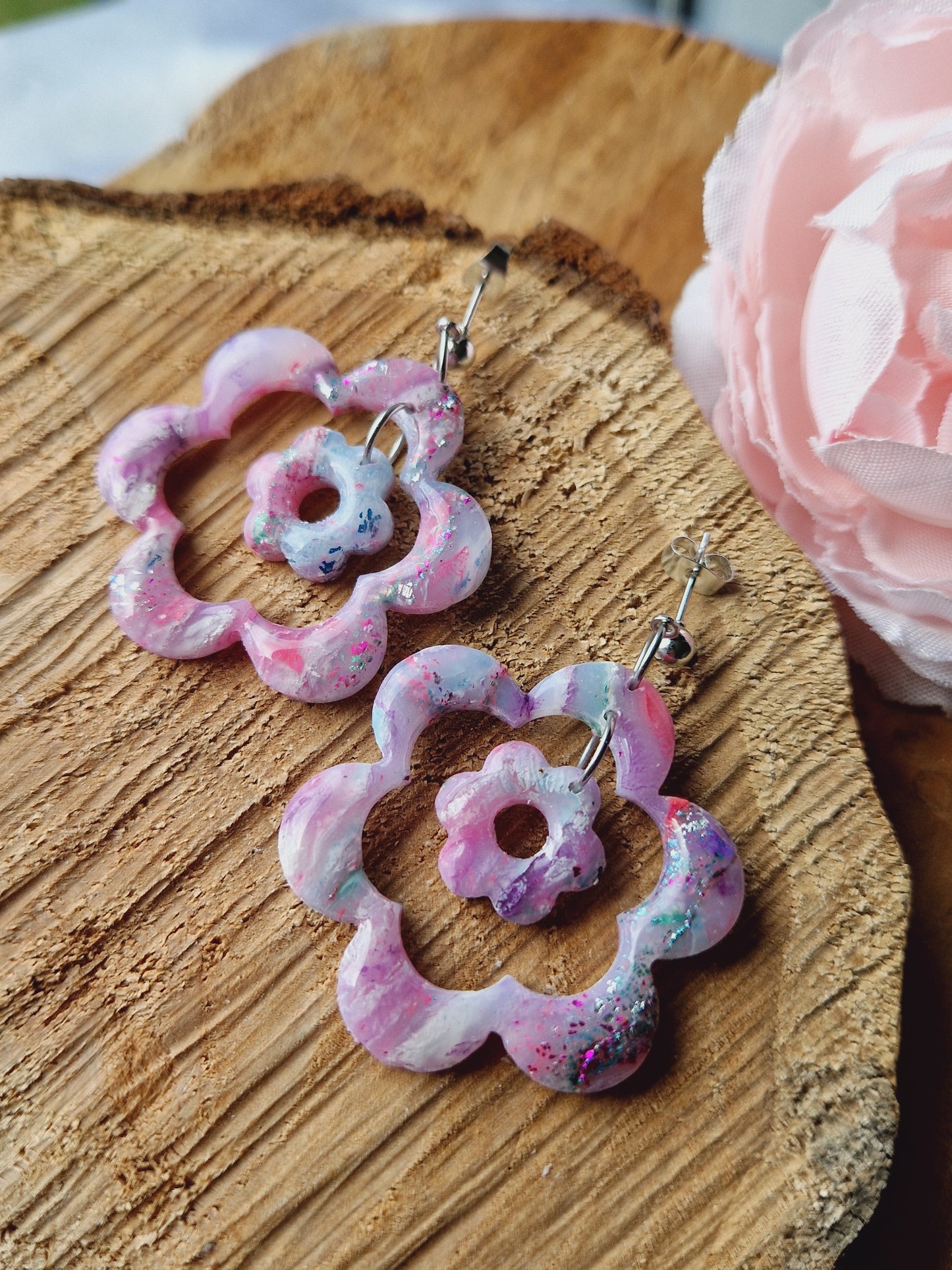 Boucles "Duo de 🌸 "
