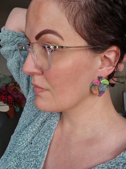 Boucles "Coeur mandala".