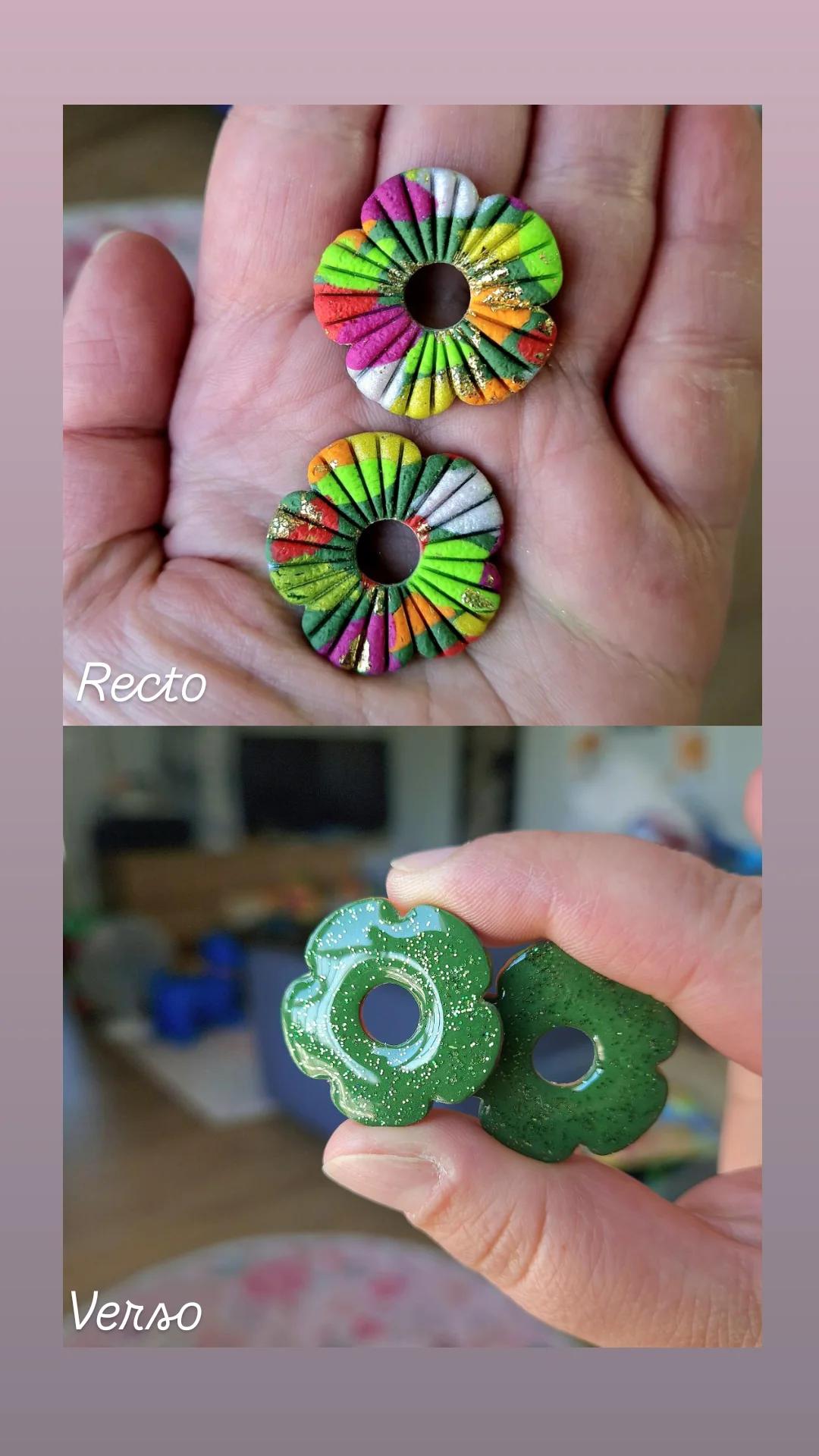 Pampilles "Tropical Summer 🌺🦜" (vendues sans créoles).