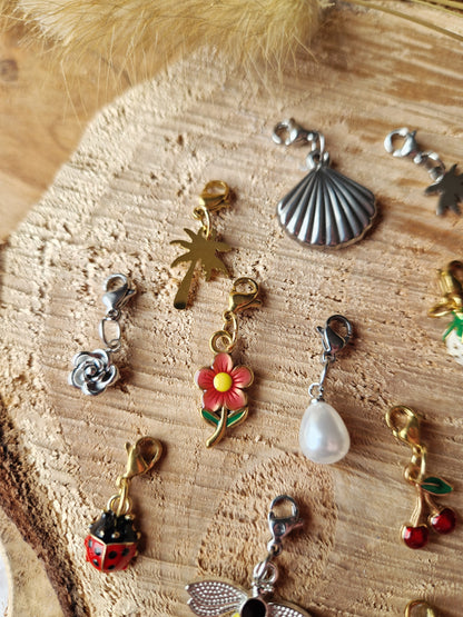 Charms breloque printemps / été 🐞🐝🐚🌸
