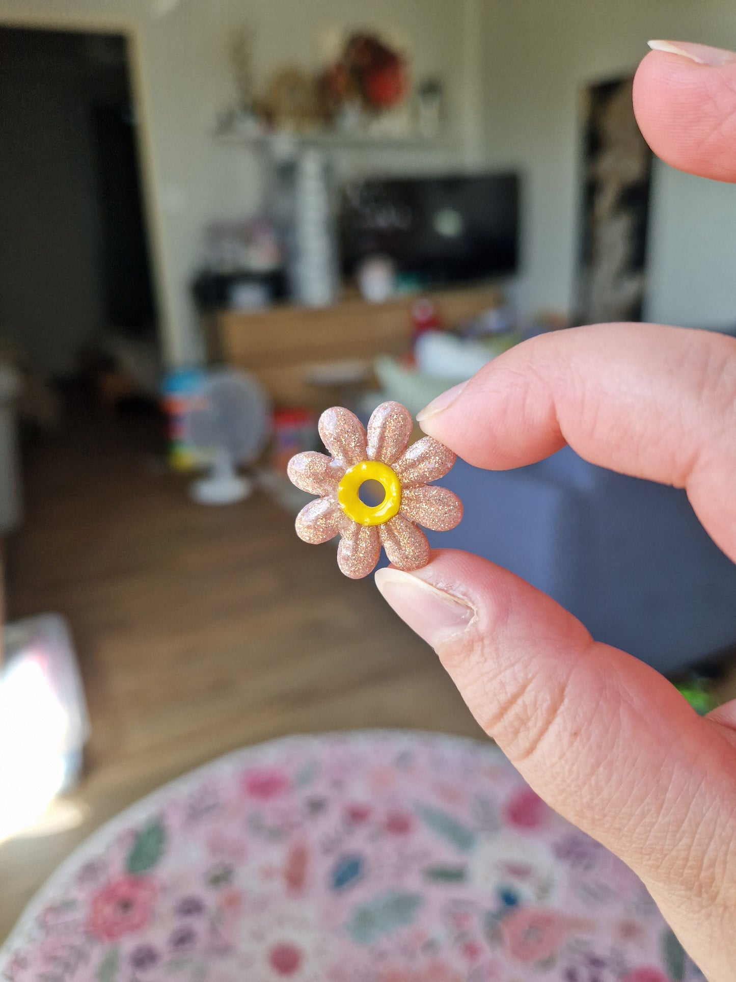 Pampilles "Pâquerettes 🌼" (sans créoles).