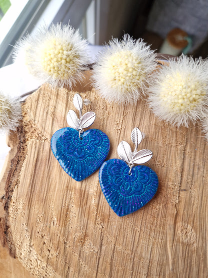 Boucles "Coeur mandala"