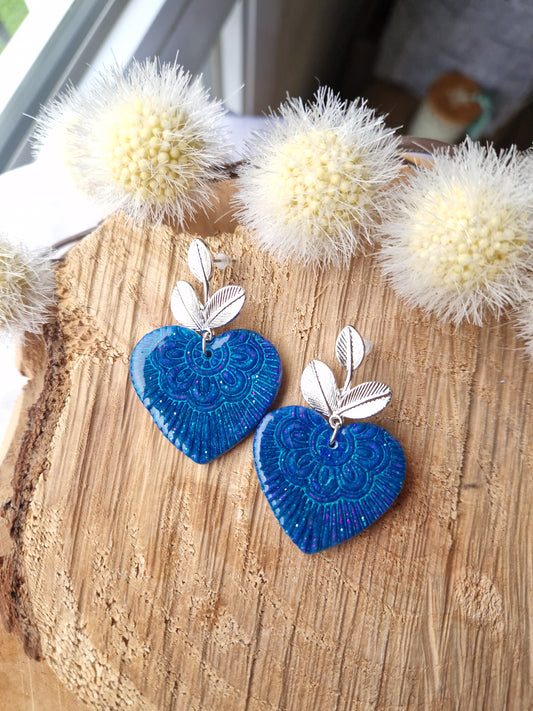 Boucles "Coeur mandala"