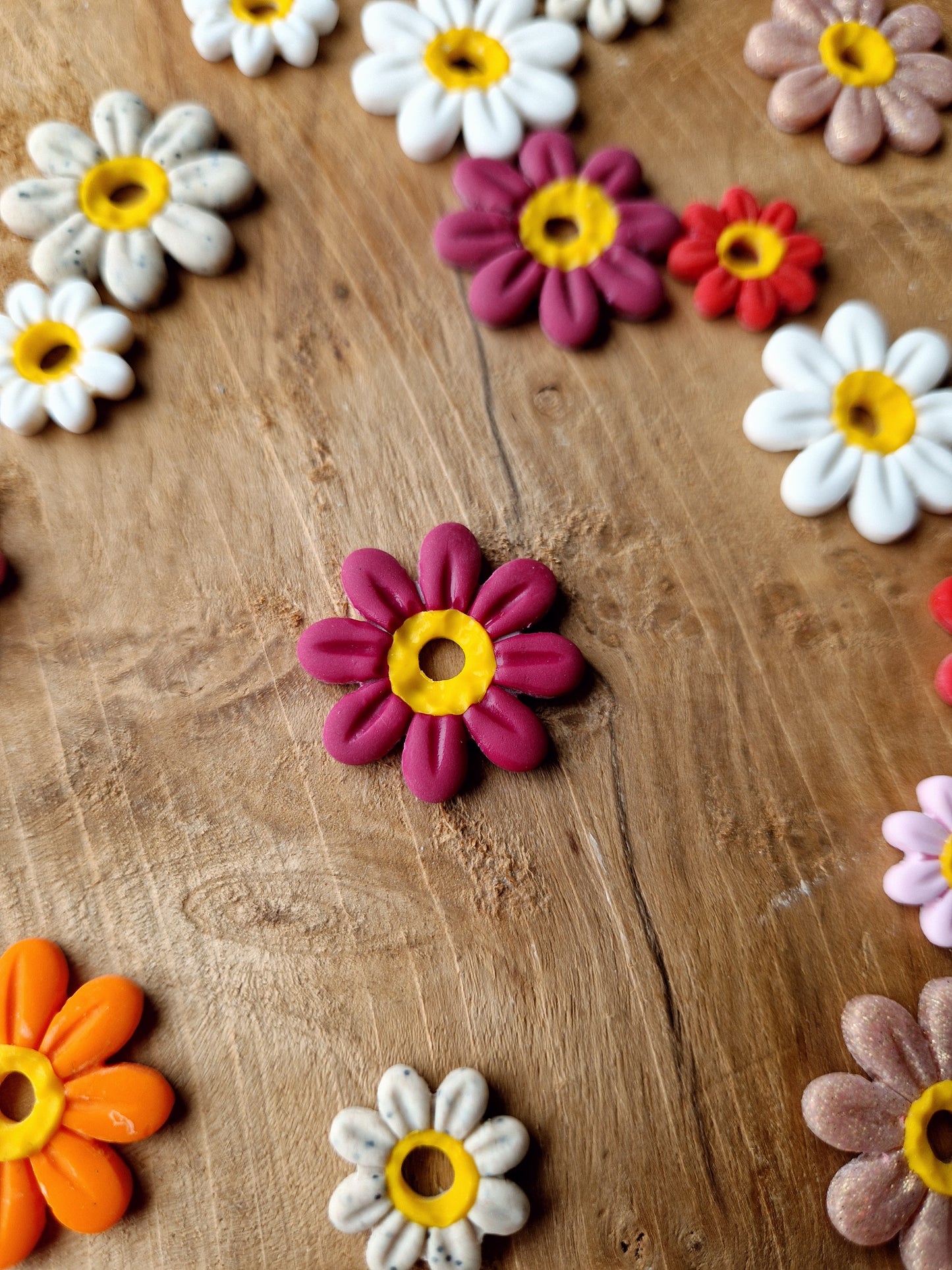 Pampilles "Pâquerettes 🌼" (sans créoles).