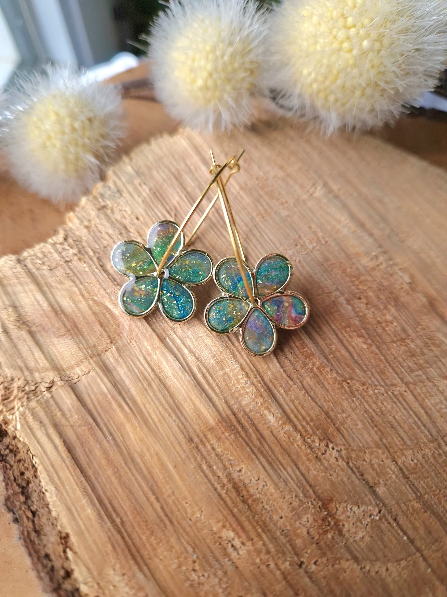 Boucles "Flora" 🌸
