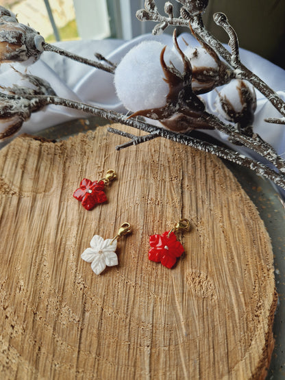 Charms "Fleurs de Noël"