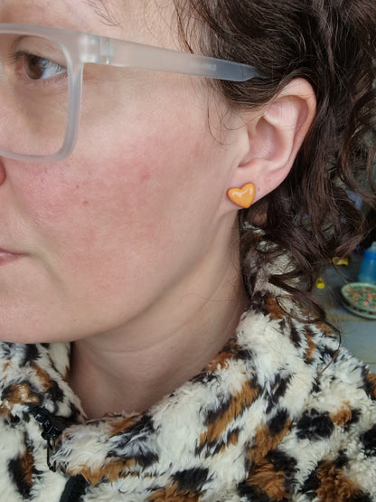 Puces d'oreilles Coeurs 🤎