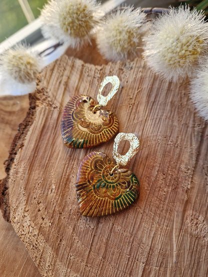 Les boucles "Coeur Mandala 🤎"