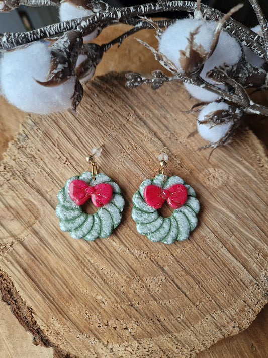 Boucles "Couronne de Noël"