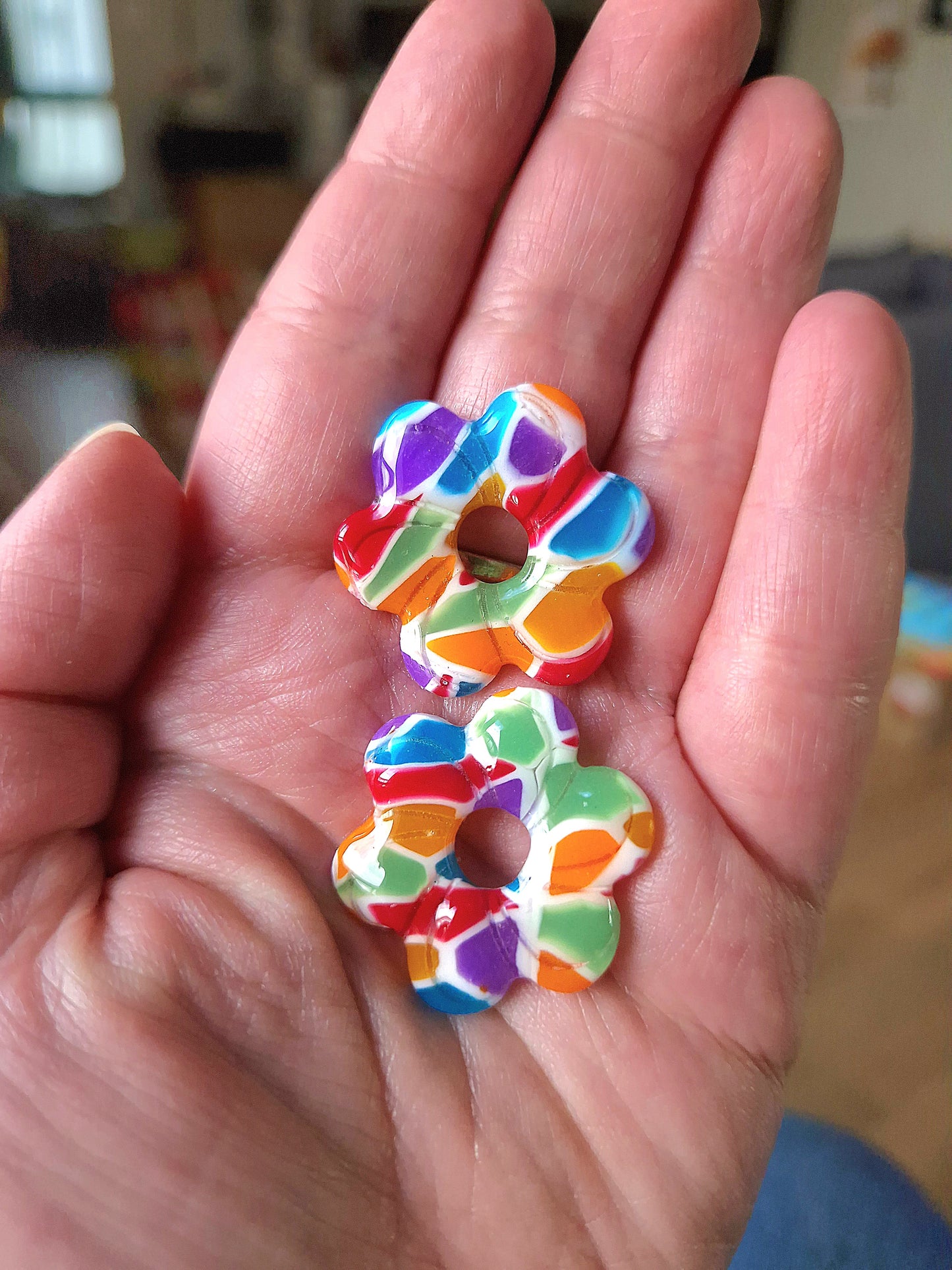 Pampilles "Bonbons acidulés 🍭" (sans créoles) finition brillante.