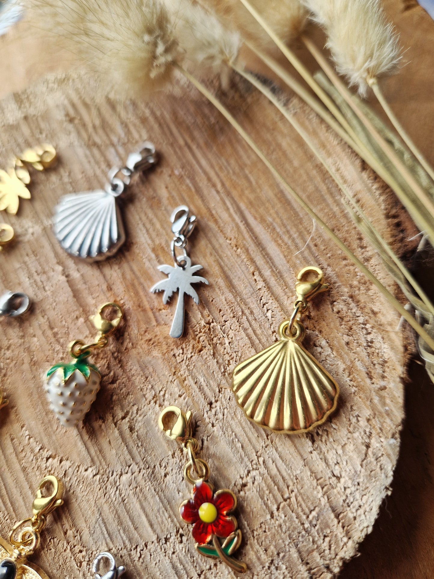 Charms breloque printemps / été 🐞🐝🐚🌸