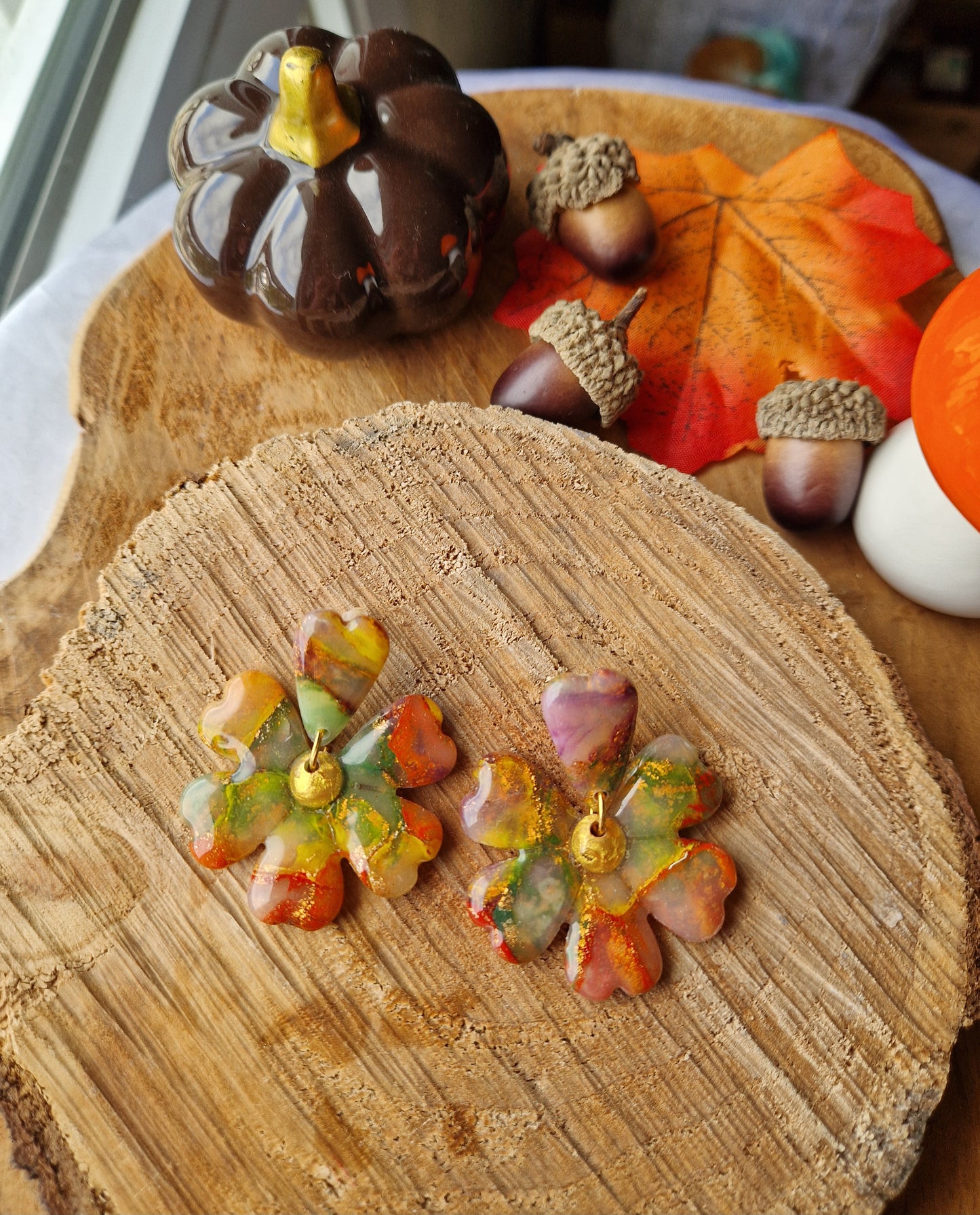 Boucles "Fleurs pétale".