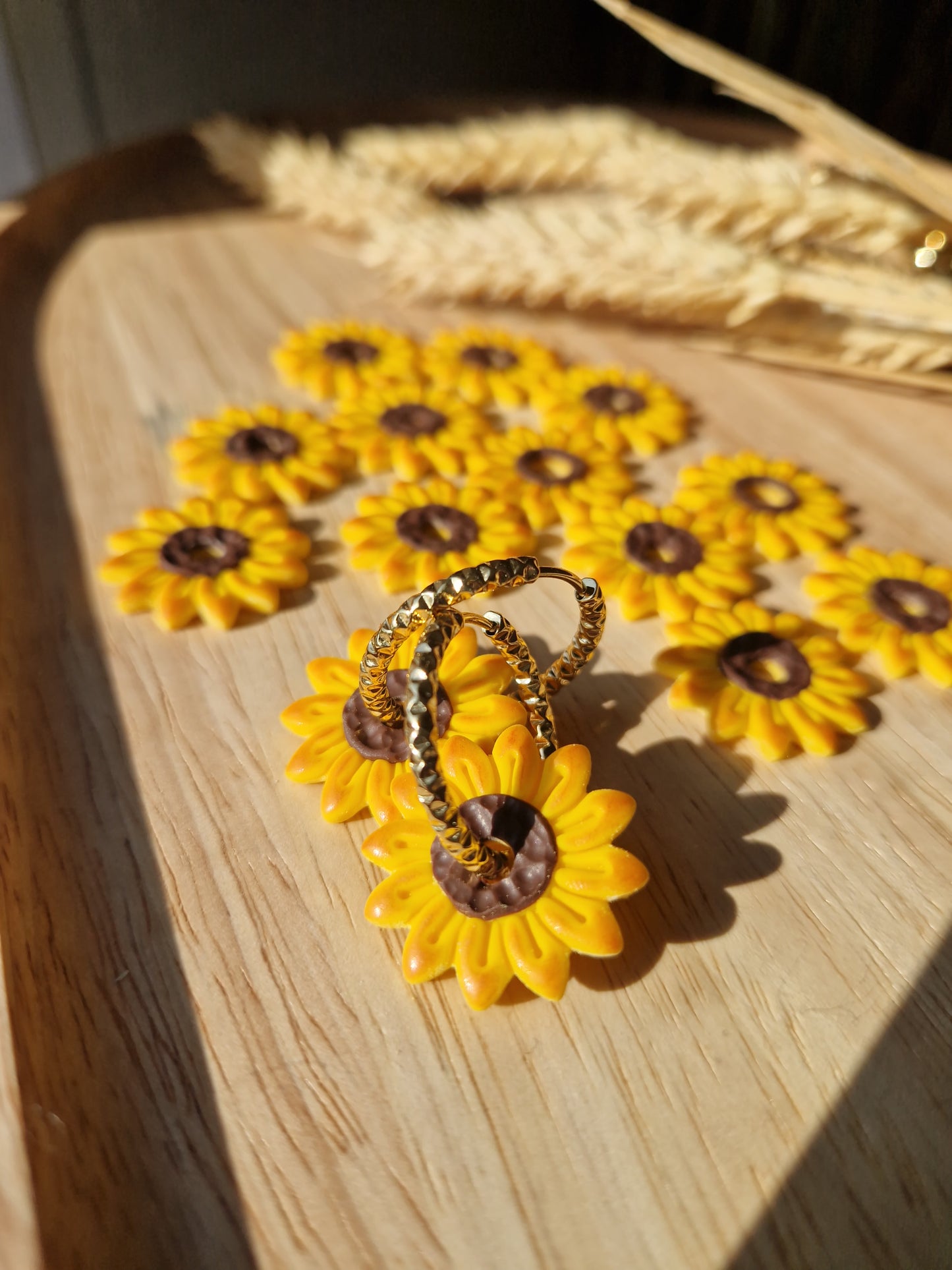 Pampilles "Tournesols 🌻"(Sans créoles).