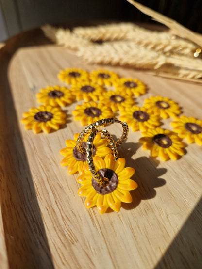 Pampilles "Tournesols 🌻"(Sans créoles).