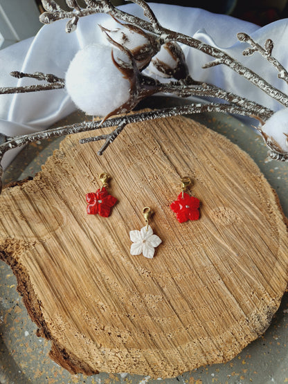 Charms "Fleurs de Noël"