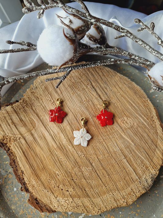 Charms "Fleurs de Noël"