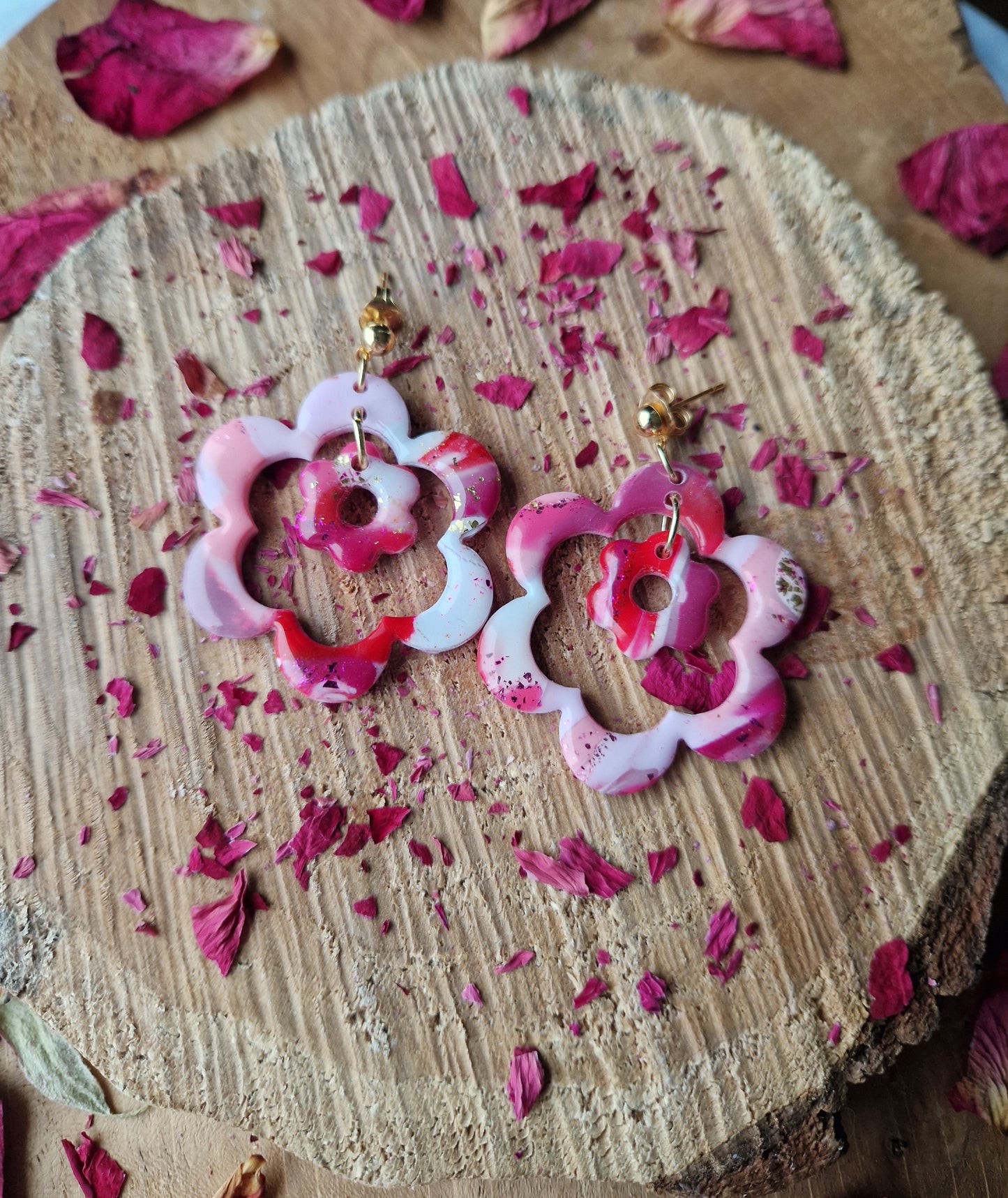 Boucles "Duo de 🌸" (réservée Lucie)