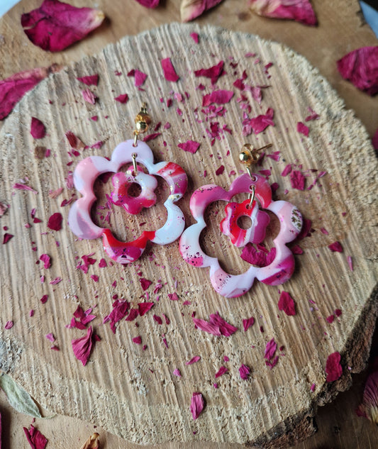 Boucles "Duo de 🌸" (réservée Lucie)