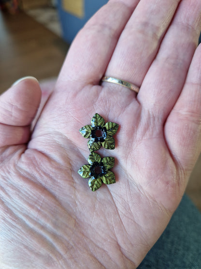 Pampilles "Fleurs de Noël" (sans créoles).