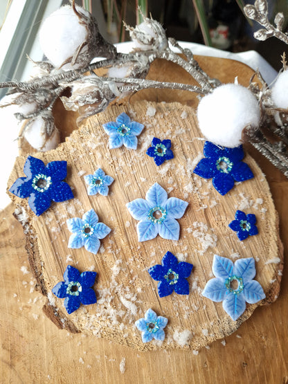 Pampilles "Fleurs de Noël" (sans créoles).