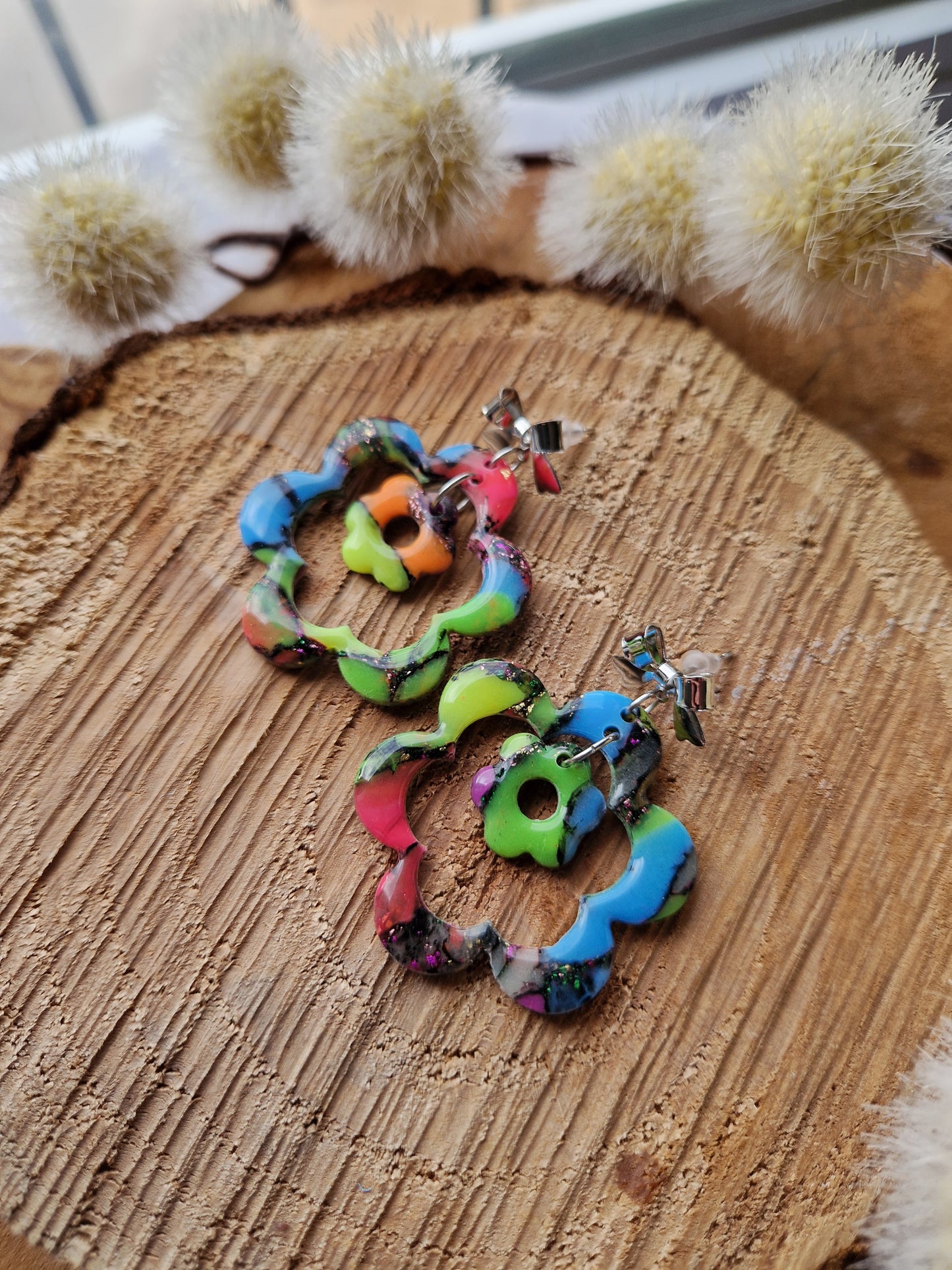 Boucles "Duo de fleurs 🌸"