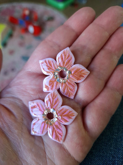 Pampilles "Fleurs de Noël" (sans créoles).