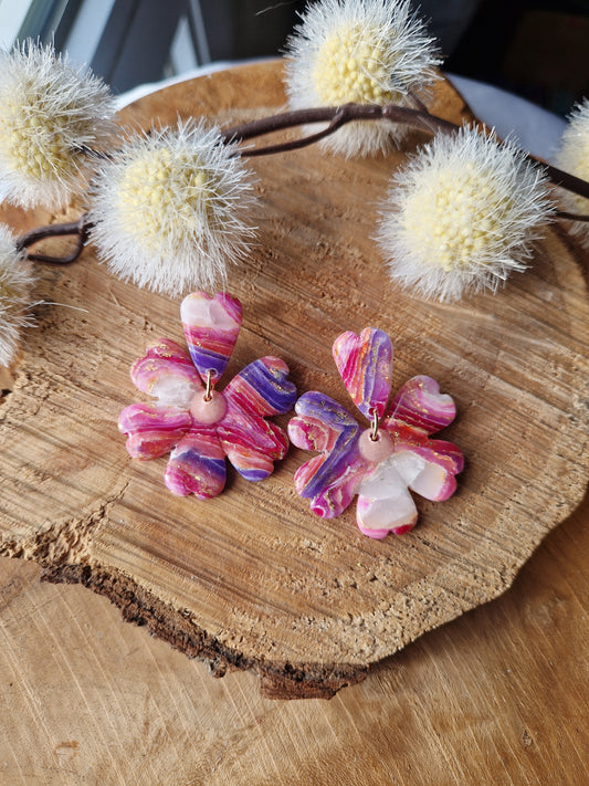 Boucles "Fleur pétale" 🌸