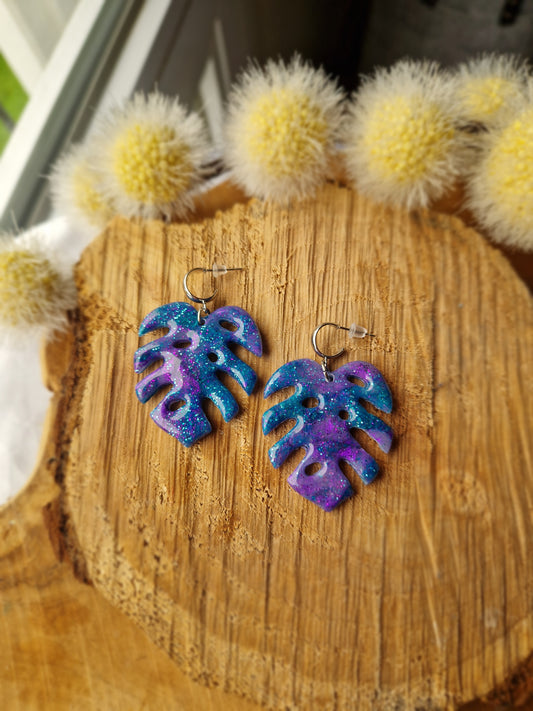 Boucles "Monstera"