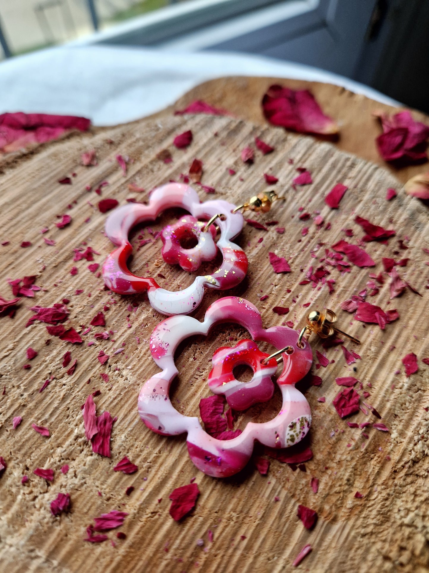 Boucles "Duo de 🌸" (réservée Lucie)
