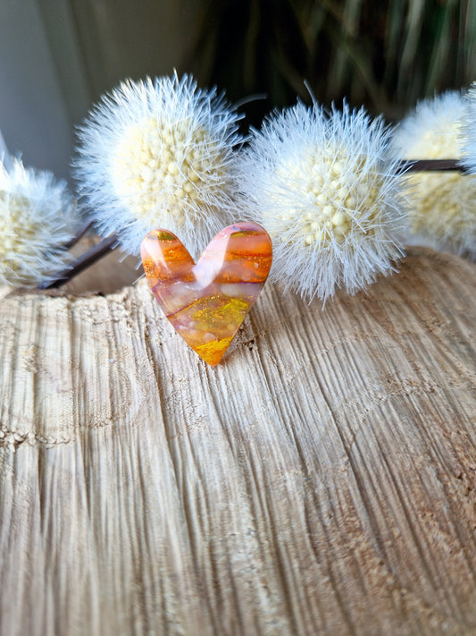 Pin's cœur Couleurs d'automne.