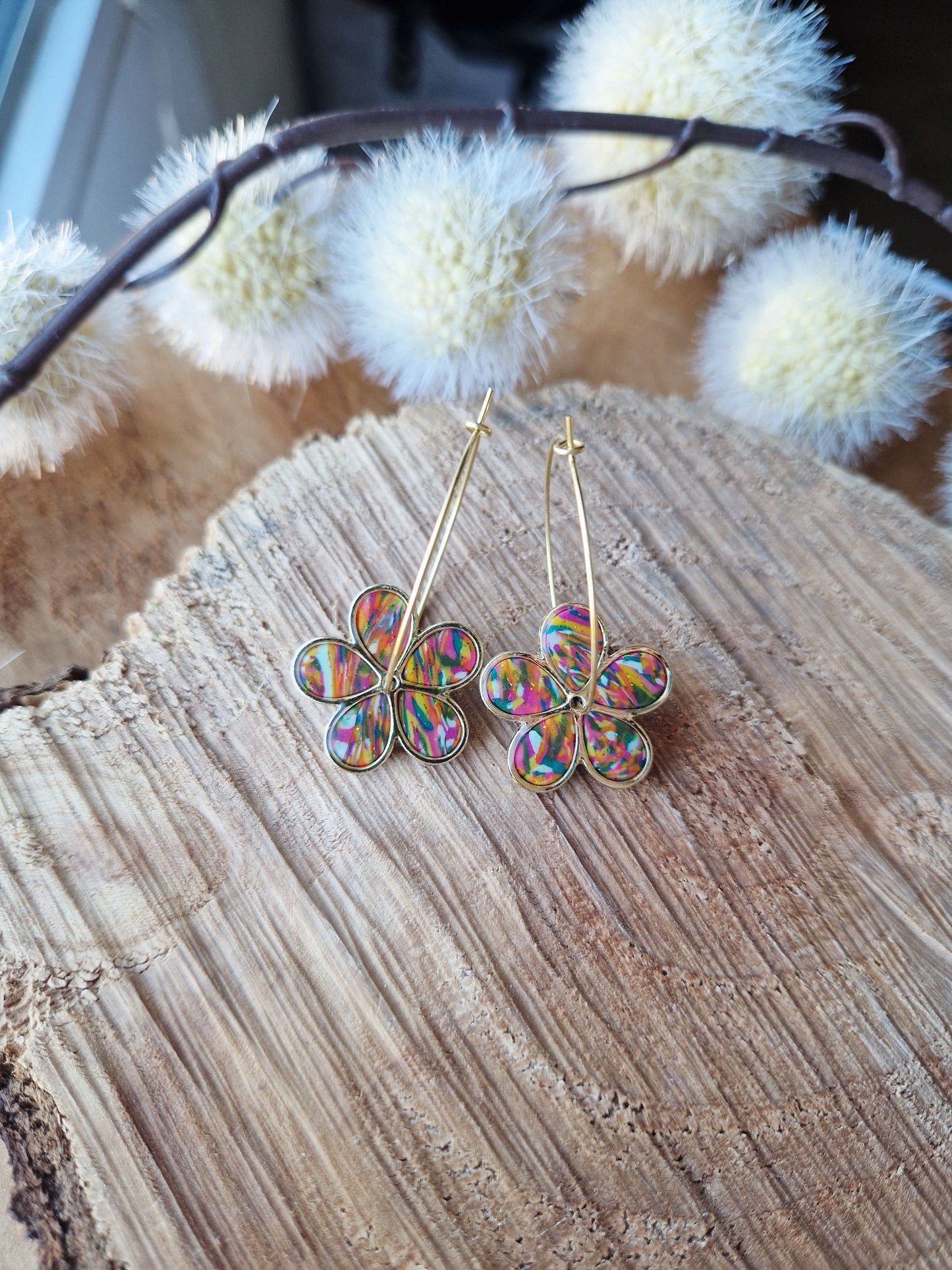 Boucles "Flora" 🌸