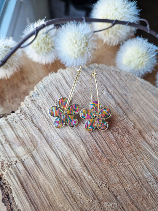 Boucles "Flora" 🌸