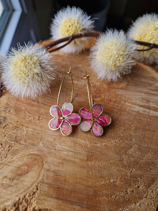 Boucles "Flora" 🩷