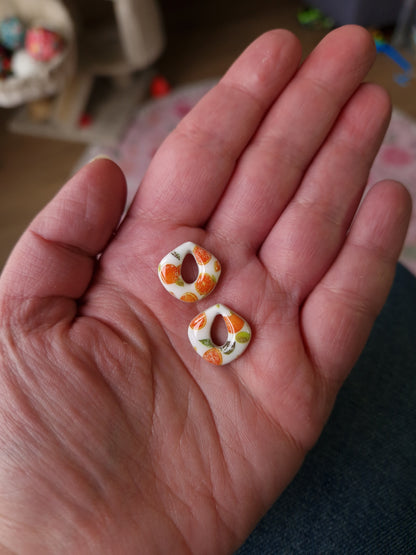 Minies pampilles fruits 🍋🍊🍒 finition brillante (sans créoles).
