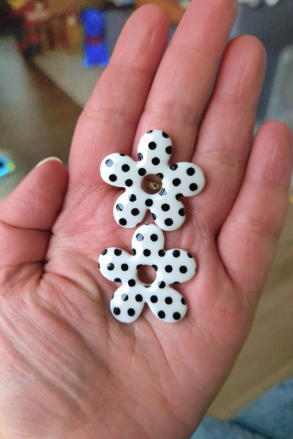 Pampilles "Petits Pois" (sans créoles) finition brillante.
