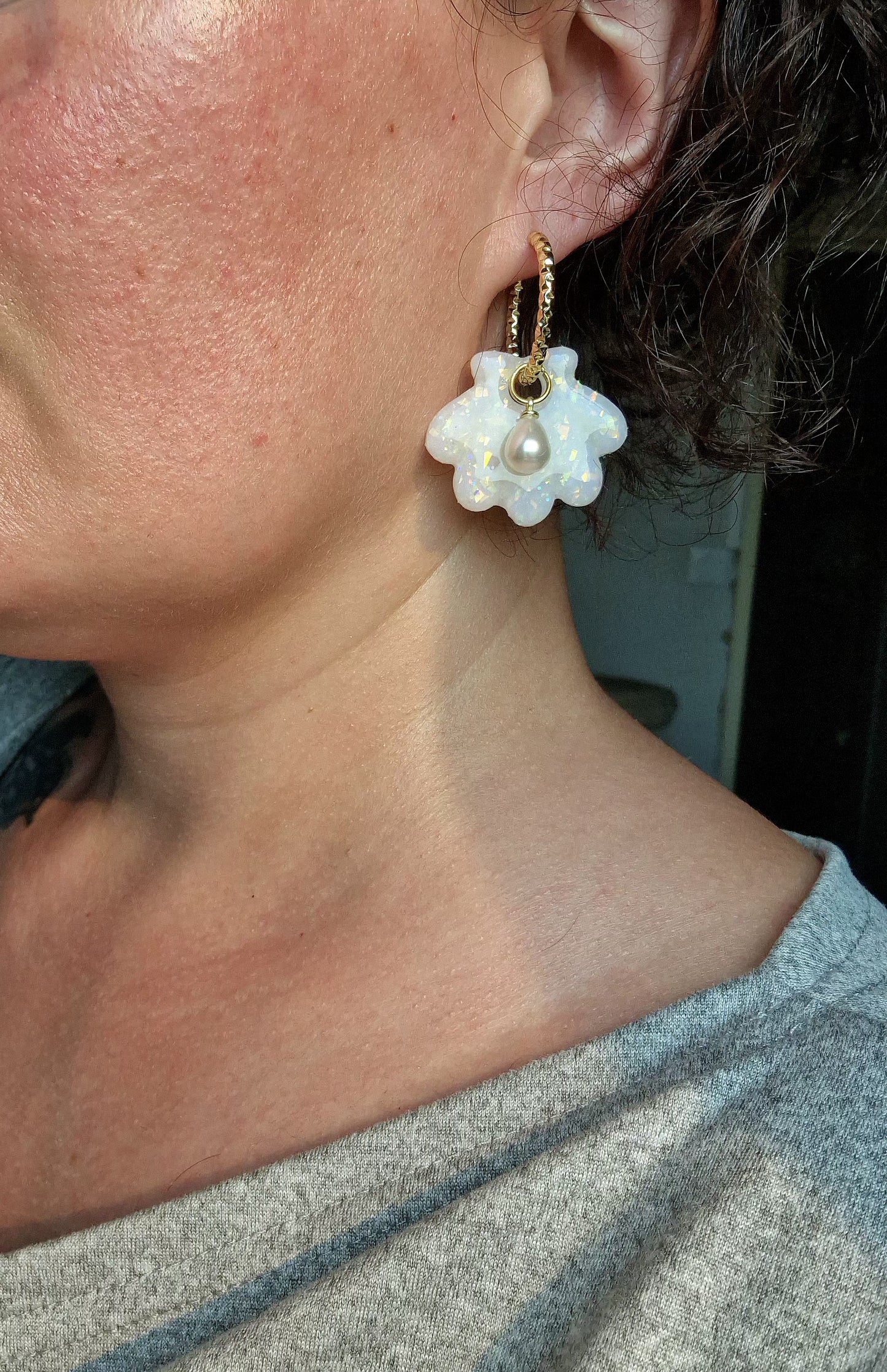Pampilles "Opale ✨️" (sans créoles).